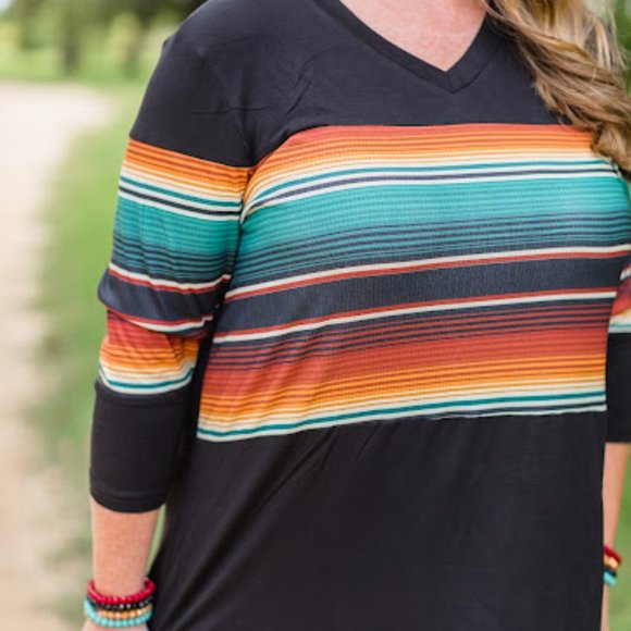 TEJAS NIGHTS TOP BY CRAZY TRAIN CLOTHING - Picture 2 of 4